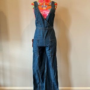 HOLDING HORSES denim overalls size 27 NWOT